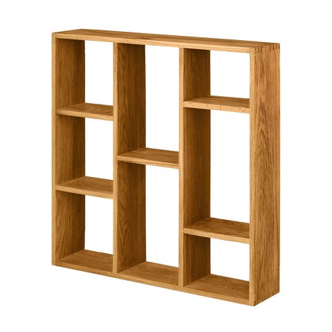 Abigail eikenhouten vierkante wandplank naturel - 70 x 70 xm