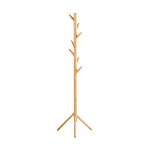 Guss bamboe staande kapstok naturel - 163 x 50 cm