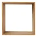 Lena eikenhouten wandplank vierkant - 30 x 30 cm