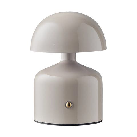 Andrea metalen oplaadbare tafellamp grijs