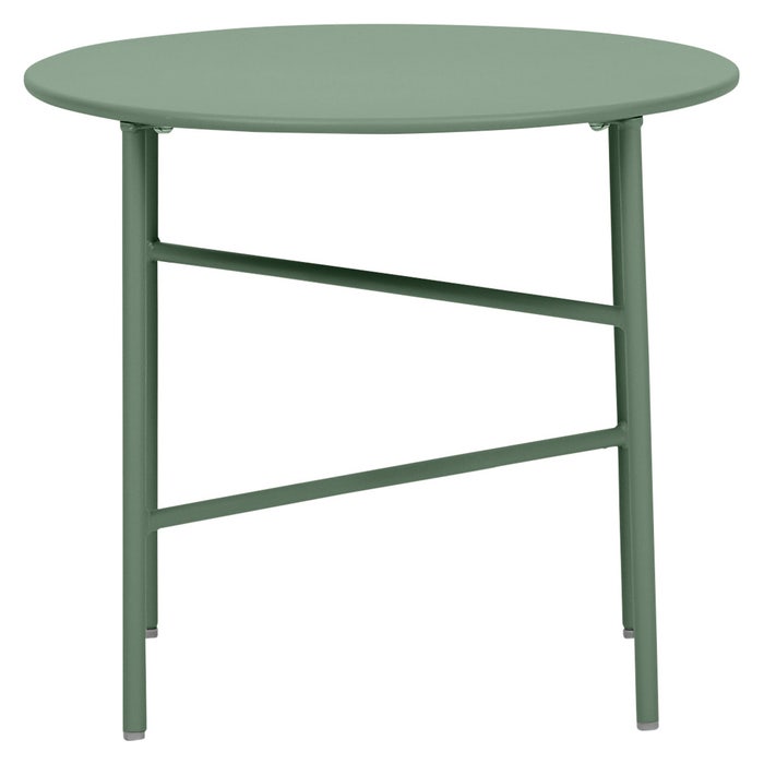 Mila metalen tuin salontafel groen - Ø 50 cm - bijzettafel - rond - buitentafel