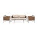 June 4 delige tuin loungeset beige - met zitkussens