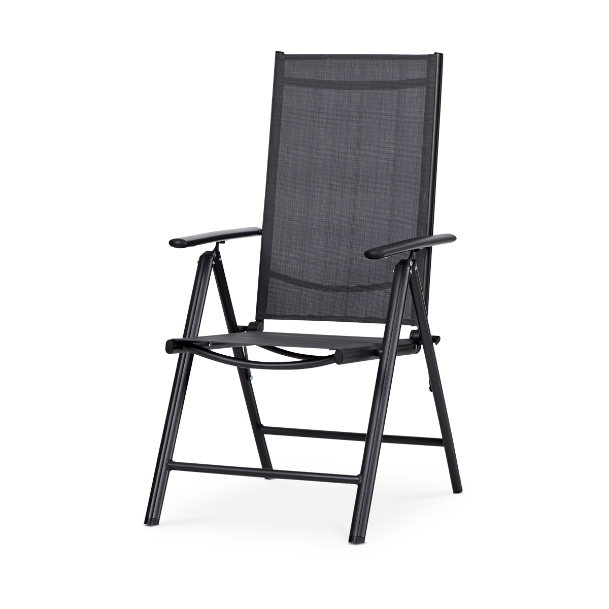 Rika tuinstoel zwart - met armleuningen