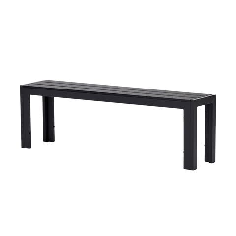 Dylan tuinbank zwart - 132 x 30 cm