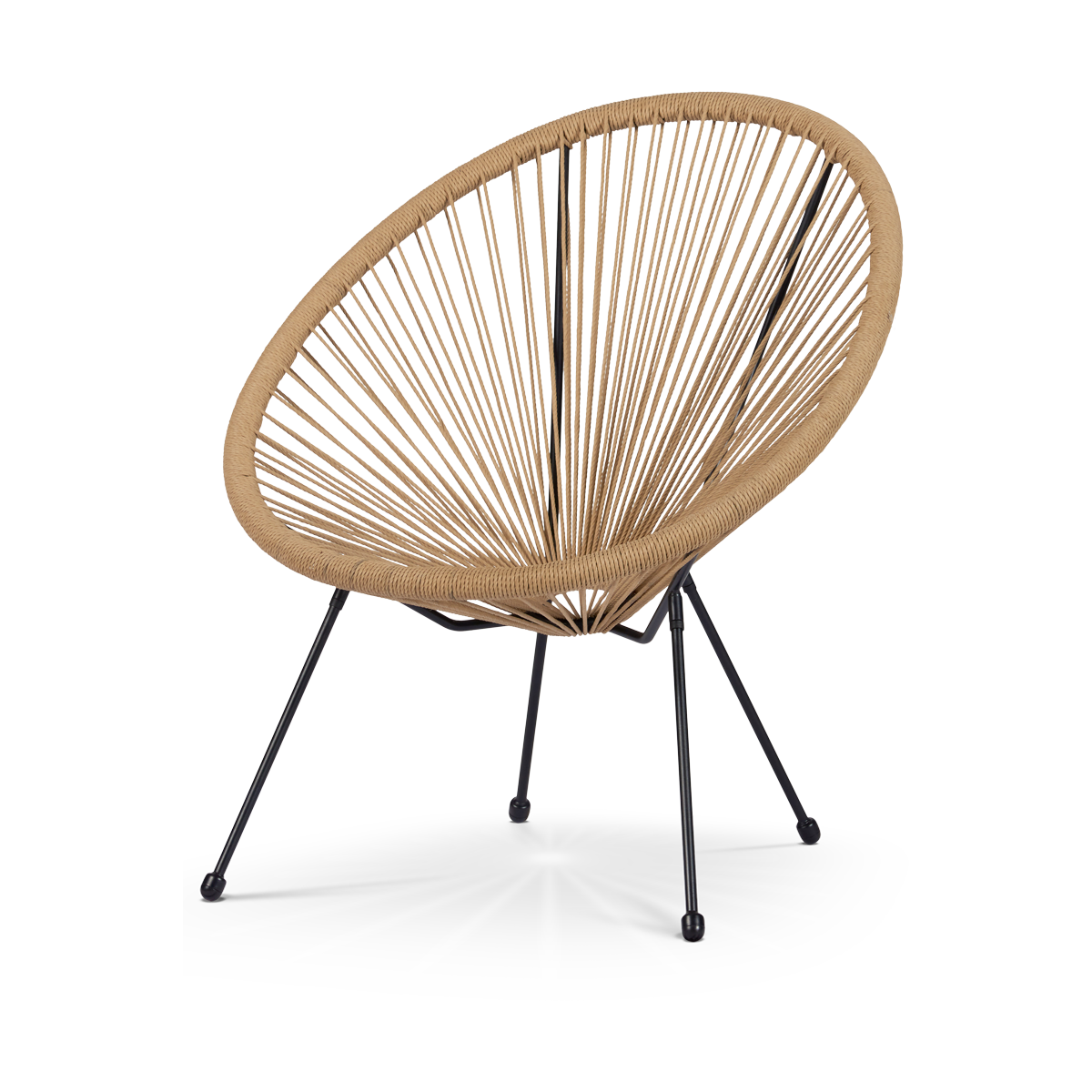 Bo draad tuinstoel beige
