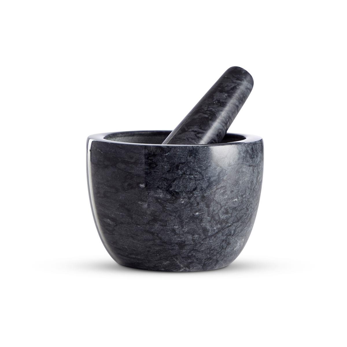 Lev marmeren vijzel met stamper grijs