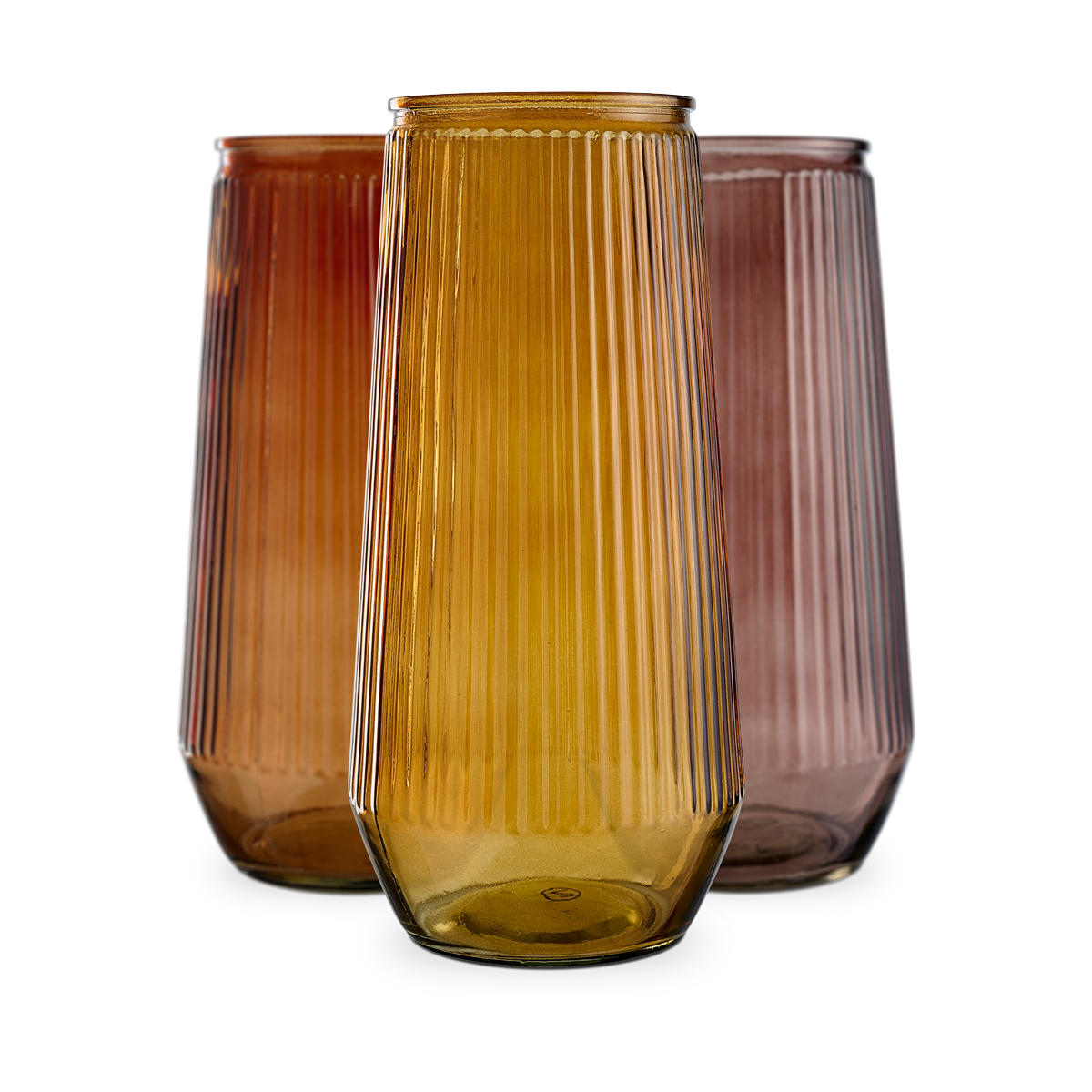 Davi gekleurde vaasjes - set van 3