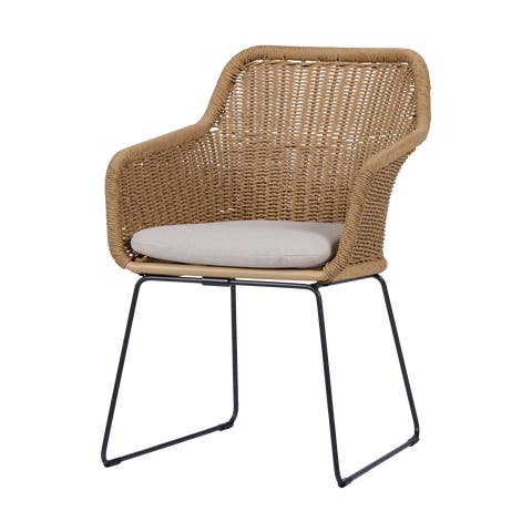 Loki Rotan tuinstoel naturel - met zitkussen