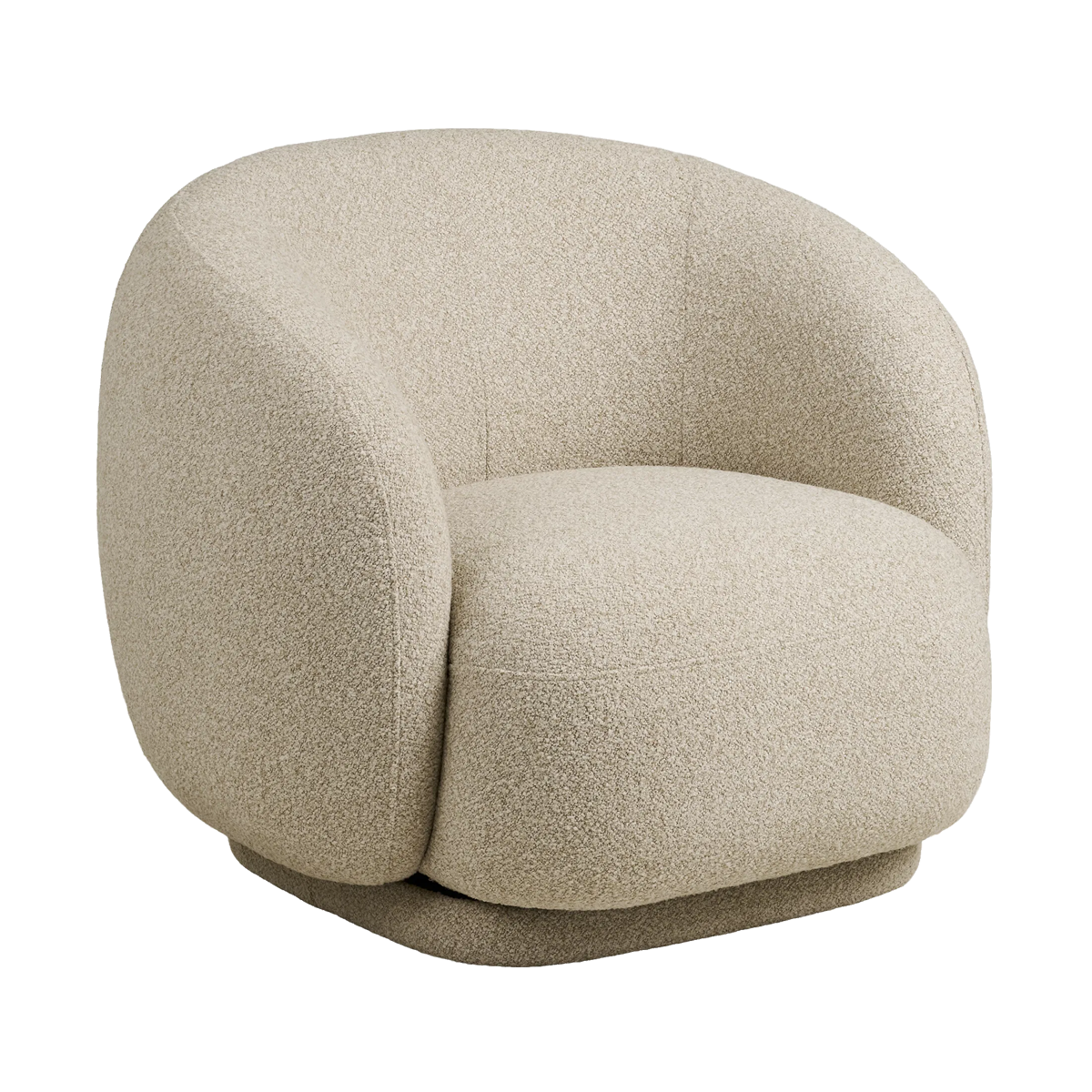 Haylie draaibare fauteuil zand