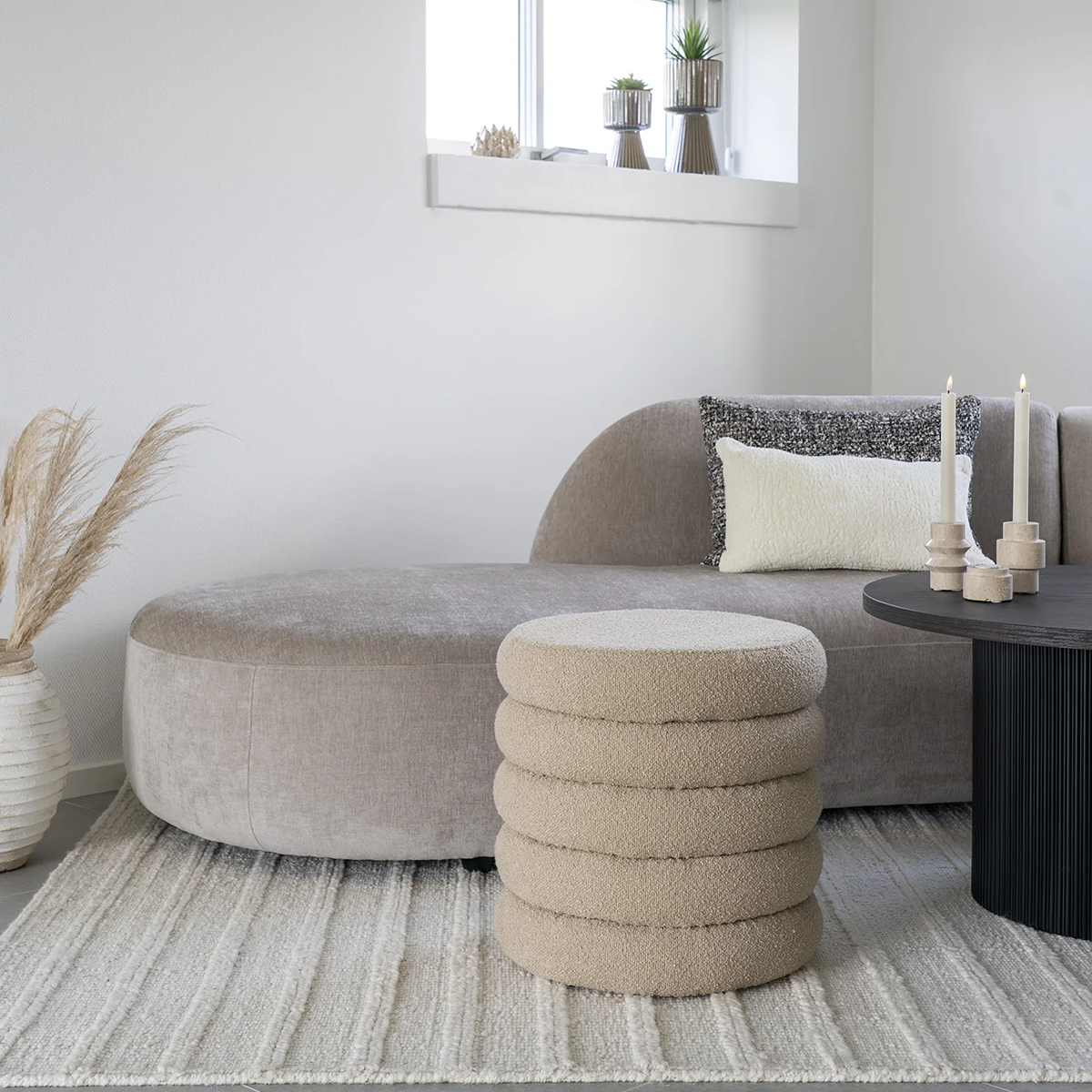 Maurice wollen vloerkleed ivoor - 200 x 300 cm - groot - woonkamer - creme - beige - kopen - slaapkamer  - scandinavisch - handgeweven