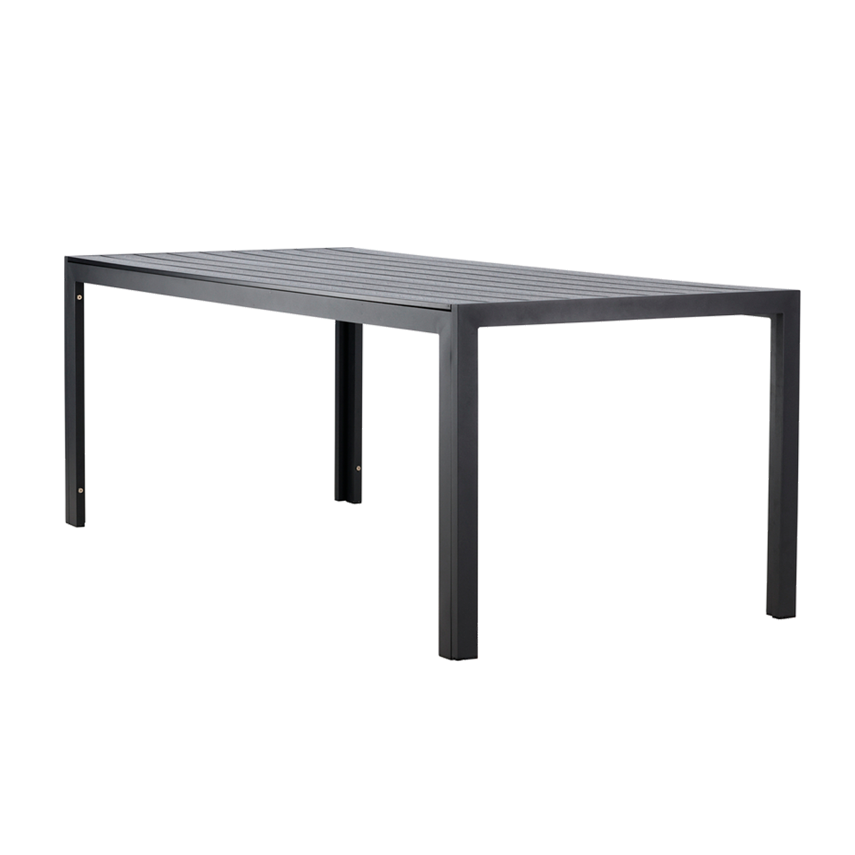 Joas polywood tuin eettafel zwart - 205 x 90 cm