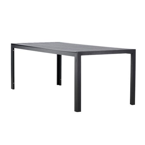 Joas polywood tuin eettafel zwart - 205 x 90 cm