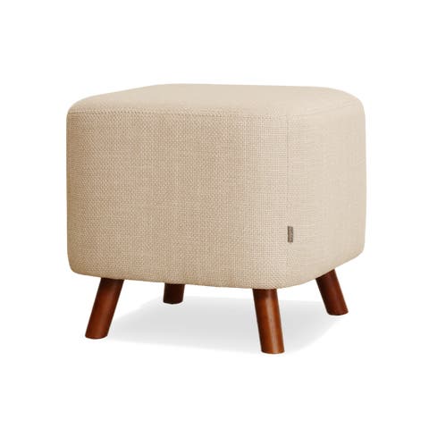 Julia poef beige - 44 x 44 cm