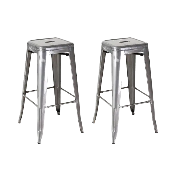 Metalen barkruk industrieel - 77 cm - set van 2