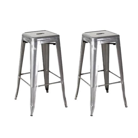 Metalen barkruk industrieel - 77 cm - set van 2
