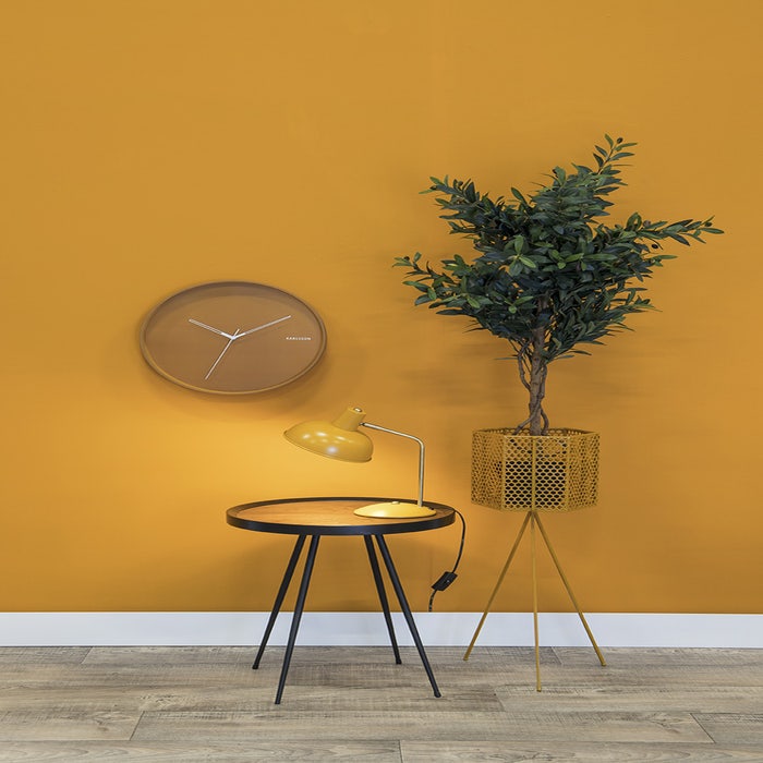 Hood tafellamp geel - Ø 19,5 cm - Bureaulamp - Tafellampen - Nachtkast lampje