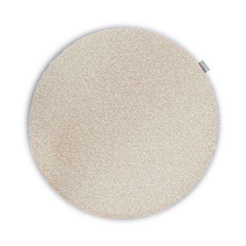 Lot zitkussen bouclé beige