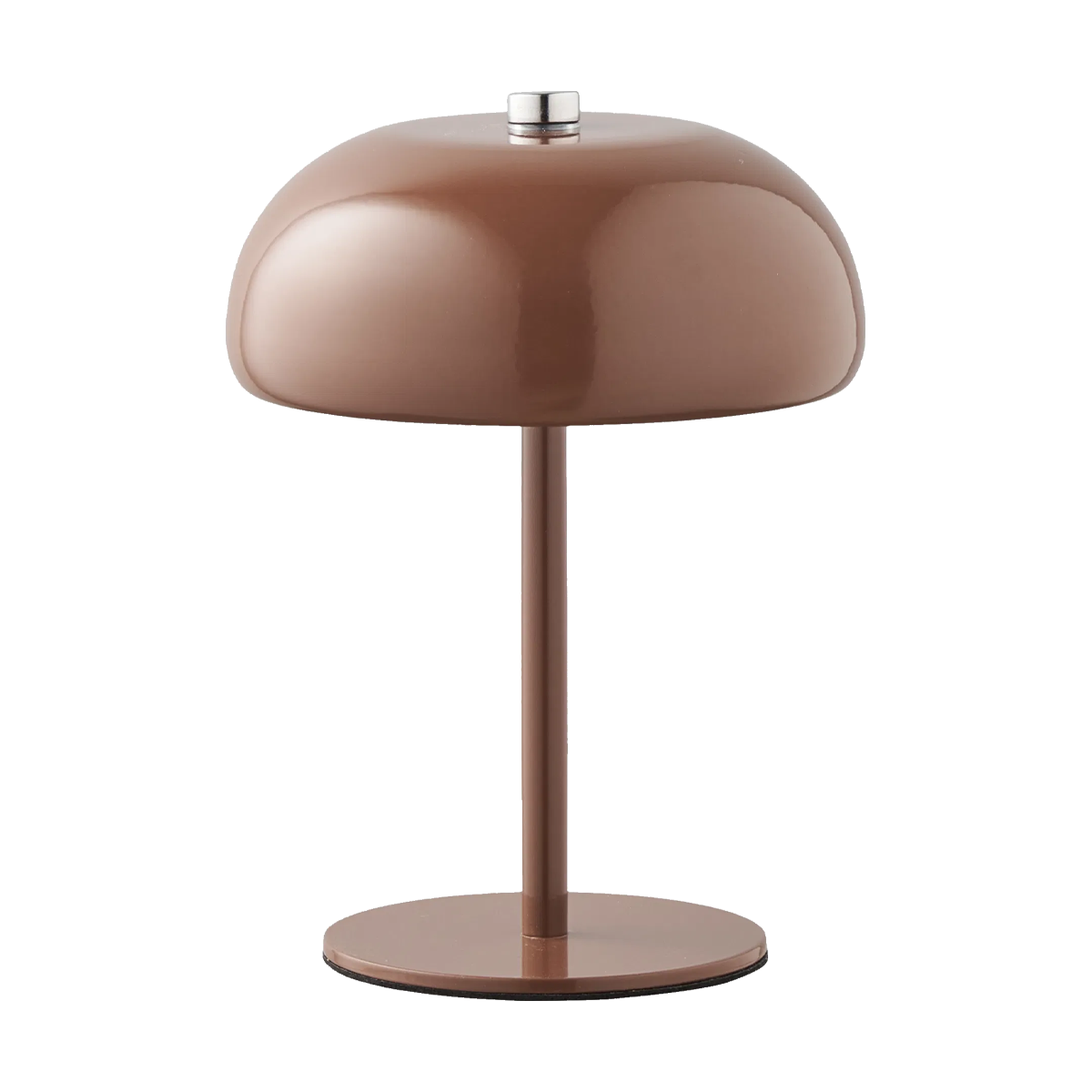 Marise metalen oplaadbare tafellamp bruin