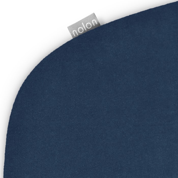 Fem zitkussen velvet donkerblauw - anti slip - stoelkussen