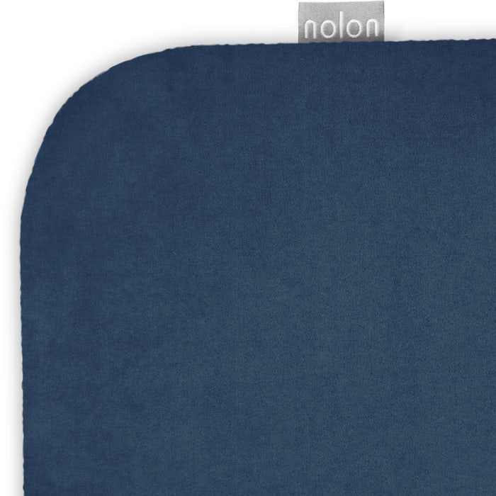 Jul zitkussen velvet donkerblauw - met anti-slip - stoelkussen - velours