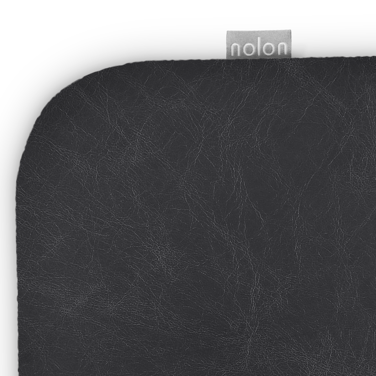 Jul zitkussen kunstleer zwart - stoelkussen - stoel - vierkant - binnen - eetkamerstoel - kuipstoel - anti slip