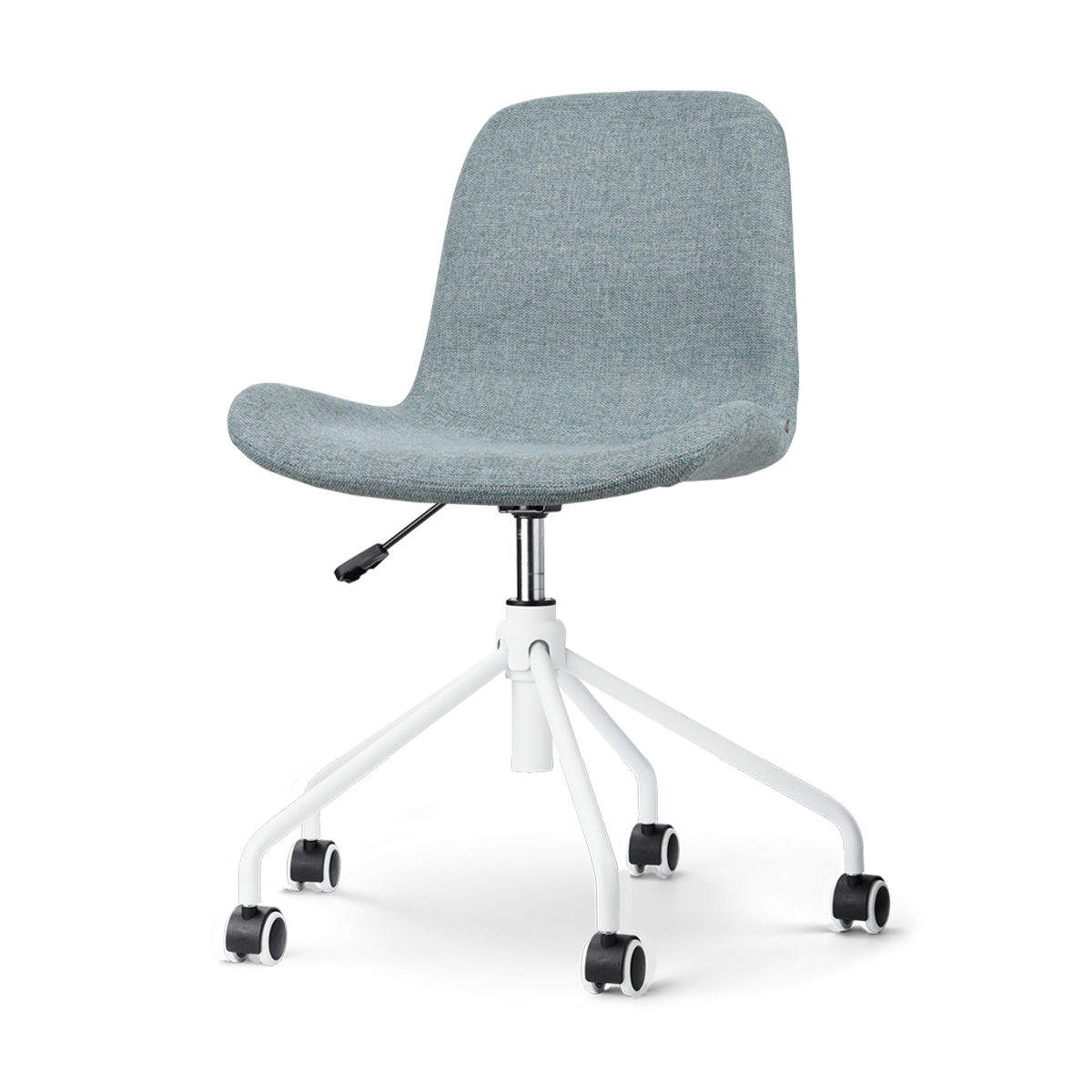 Nout-Fé bureaustoel zacht groen - wit onderstel