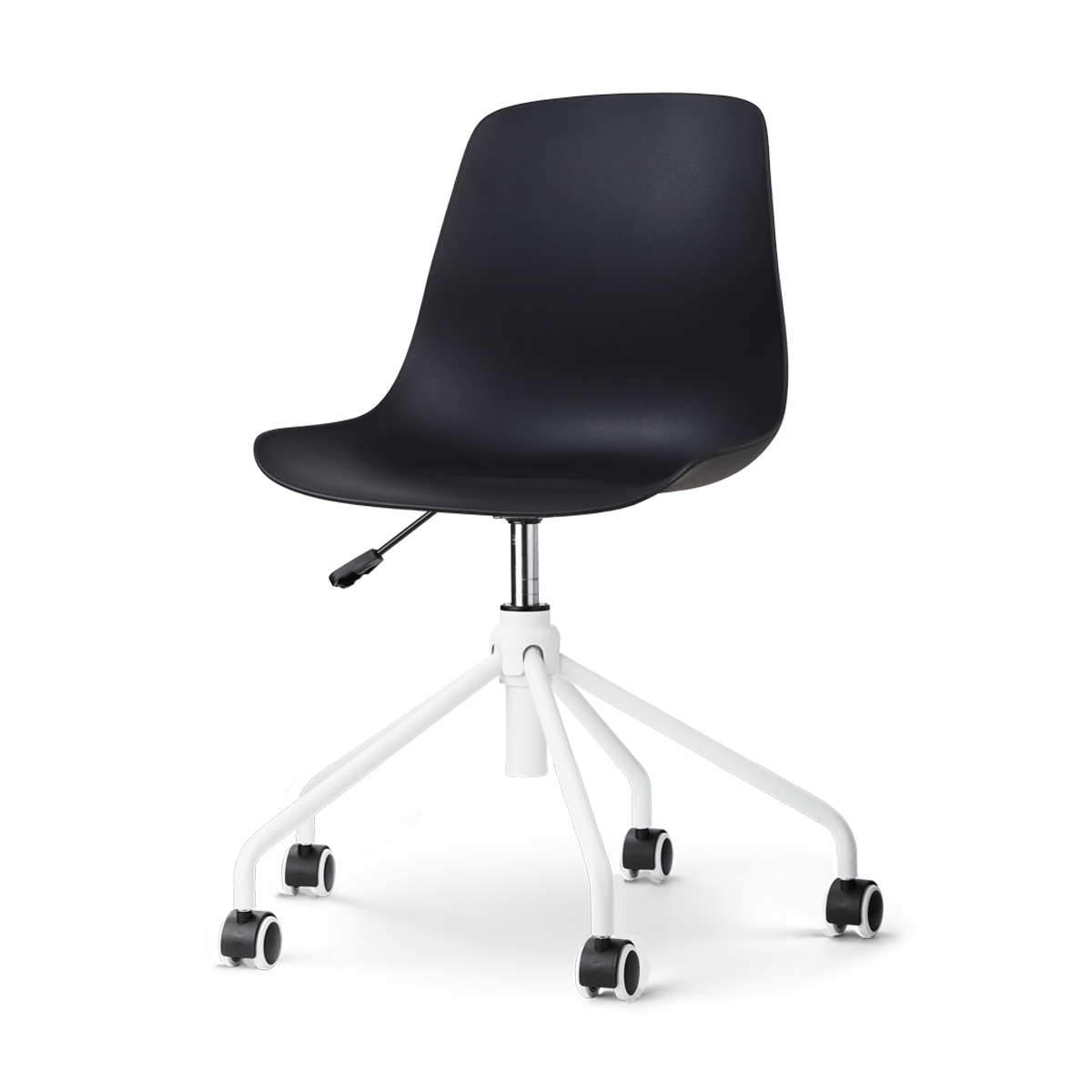 Nout-Pip bureaustoel zwart - wit onderstel