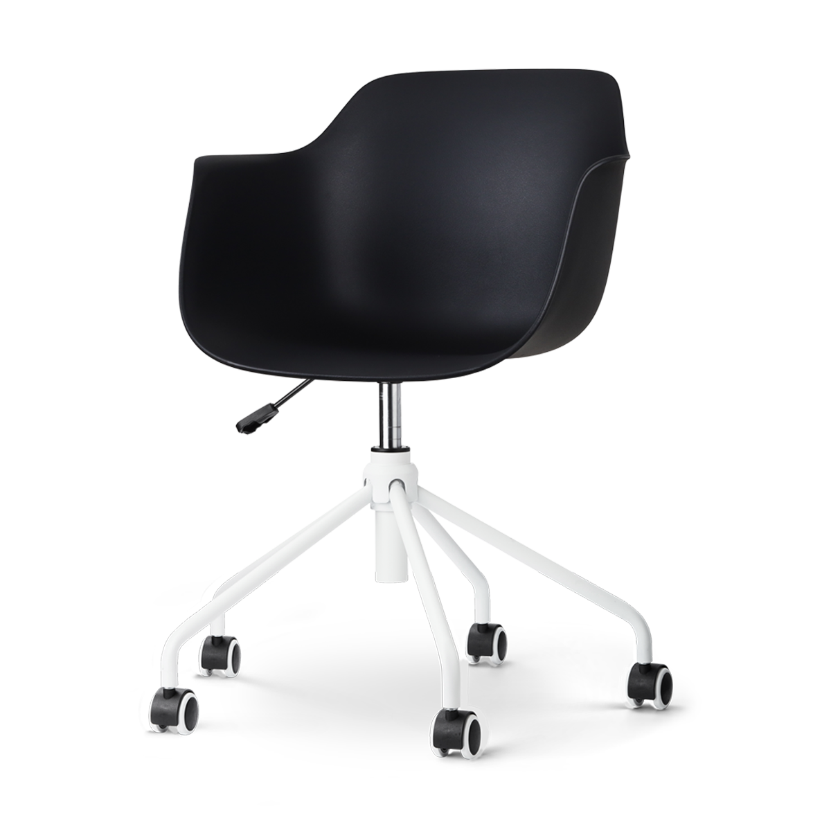 Nout-Puk bureaustoel zwart - wit onderstel