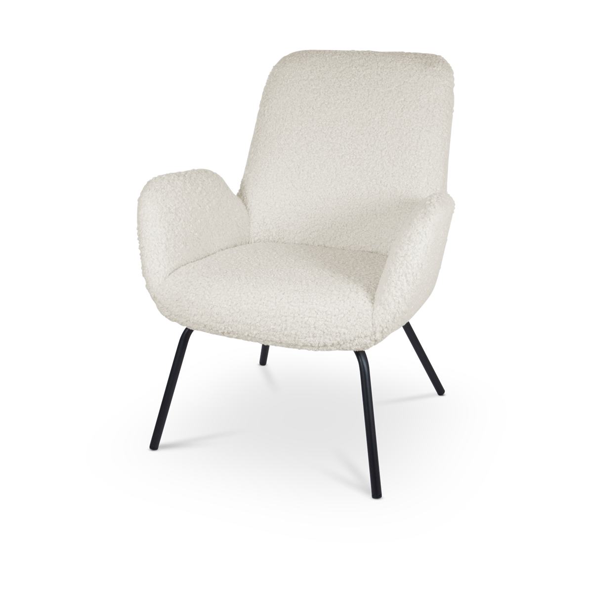Ninte fauteuil teddy gebroken wit