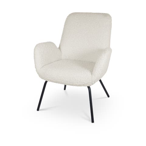 Ninte fauteuil teddy gebroken wit