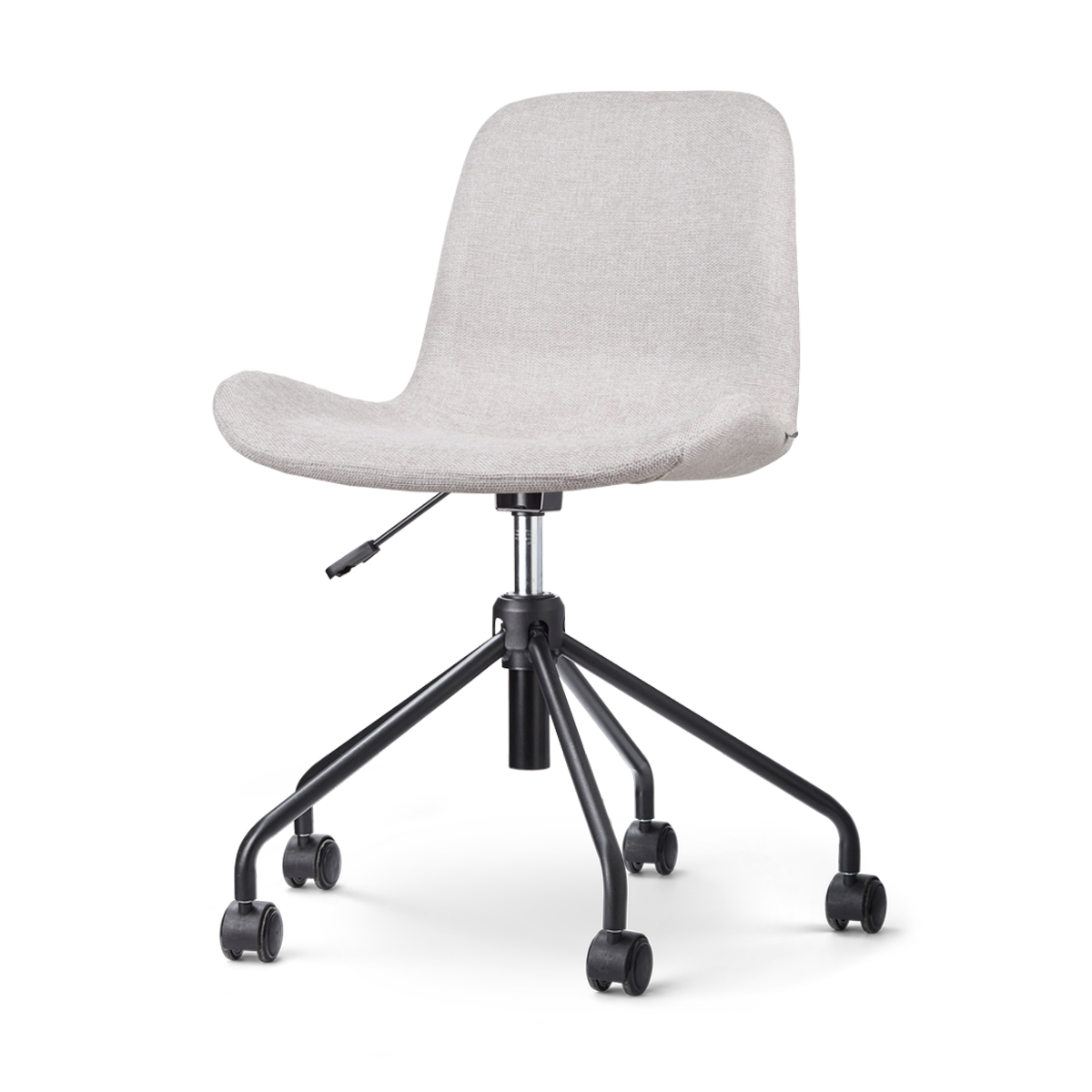 Nout-Fé bureaustoel beige - zwart onderstel