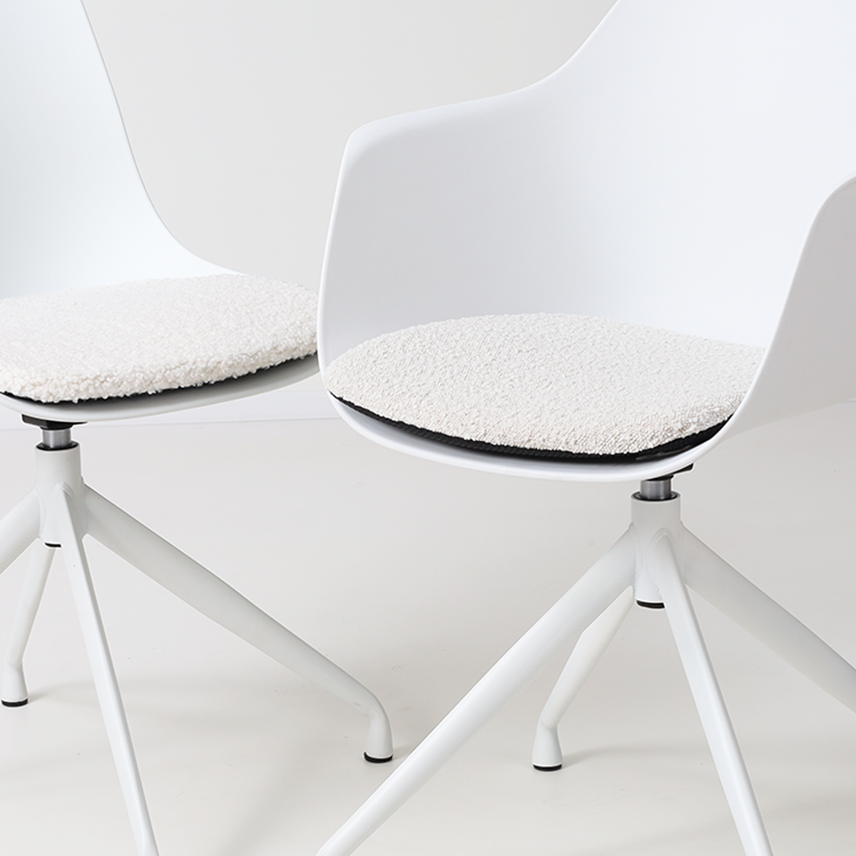 stoffen zitkussen bouclé beige Fem