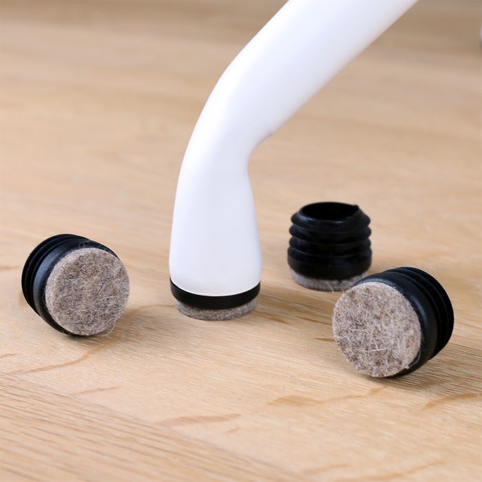 Nola stoelpootdop met vilt - set van 4 (1 stoel) - meubelglijder - vloerbescherming - vloerdop
