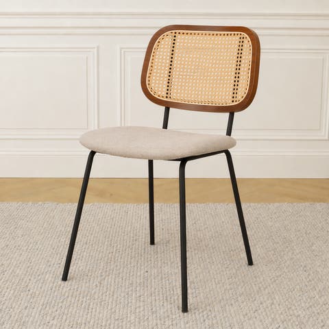 Jolie rotan eetkamerstoel beige