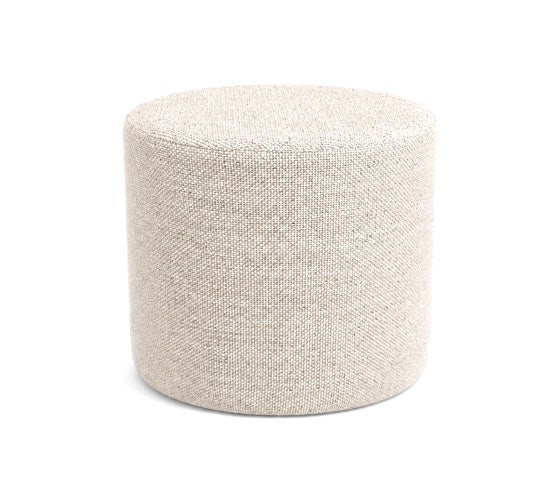 Jip poef beige melange - Ø 34 x 36 cm