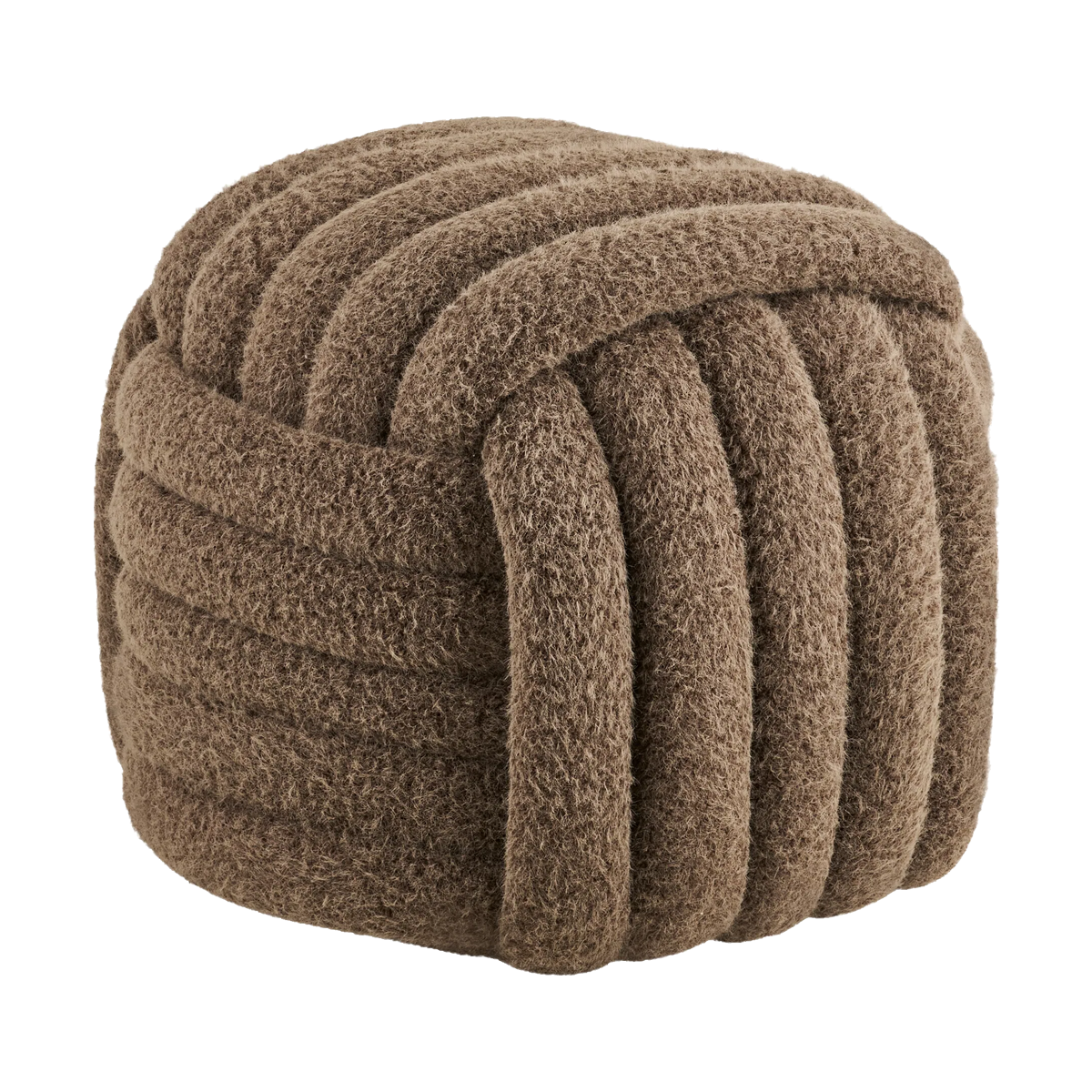 Nanou poef bruin - 48 x 43 cm