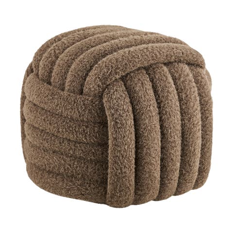 Nanou poef bruin - 48 x 43 cm
