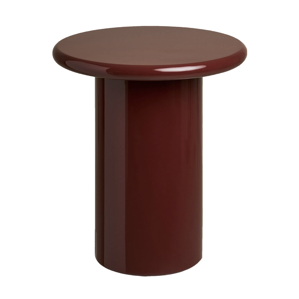 Nelly houten bijzettafel rood - Ø45