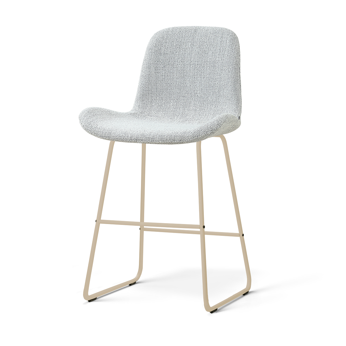 Nino-Fé barkruk grijs melange - beige onderstel - 65 cm