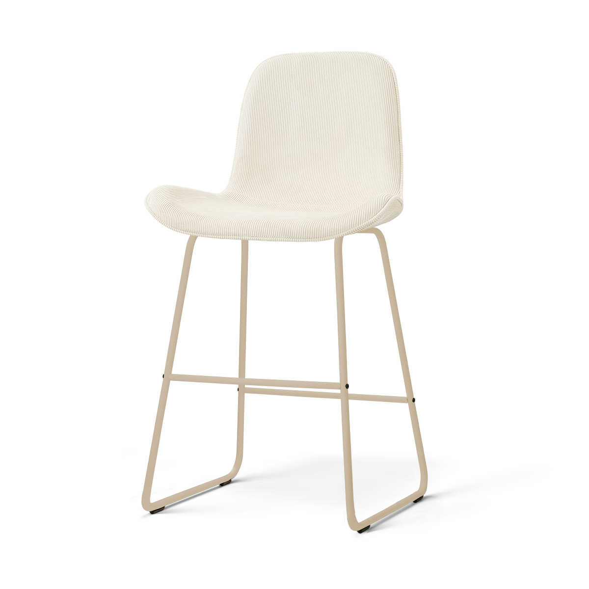 Nino-Fé barkruk rib beige - beige onderstel - 65 cm