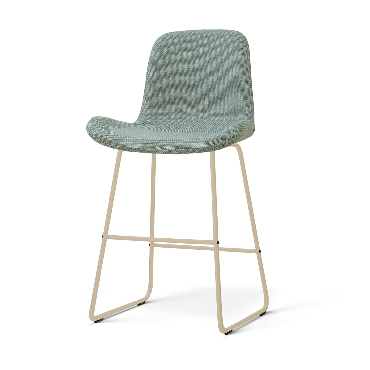 Nino-Fé barkruk saliegroen - beige onderstel - 65 cm