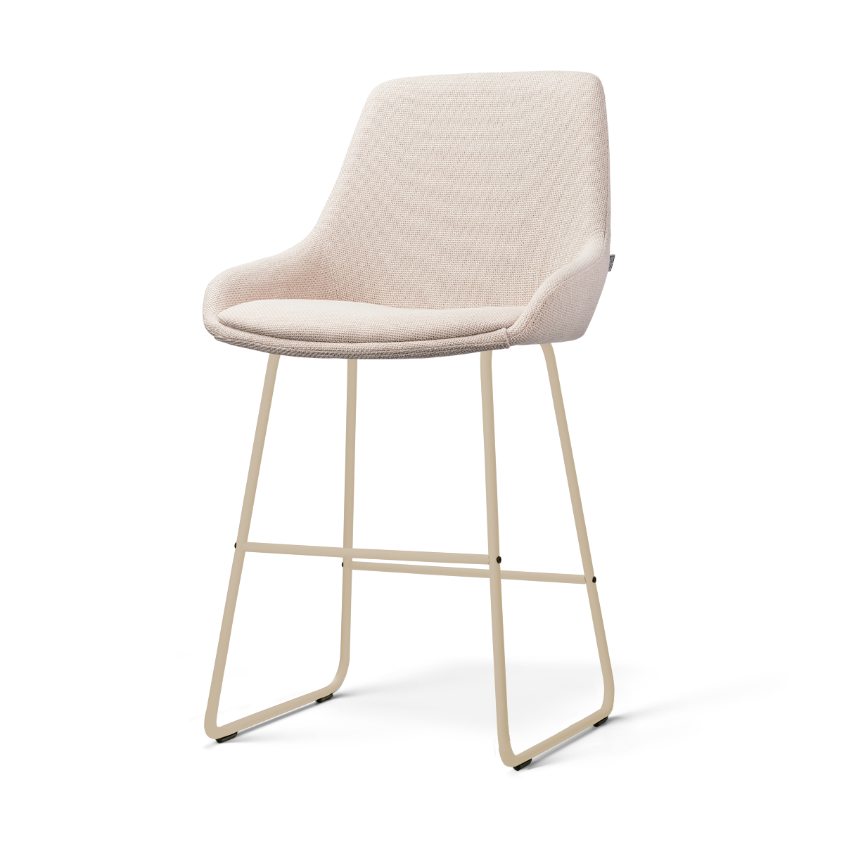 Nino-Isa barkruk beige - beige onderstel - 65 cm