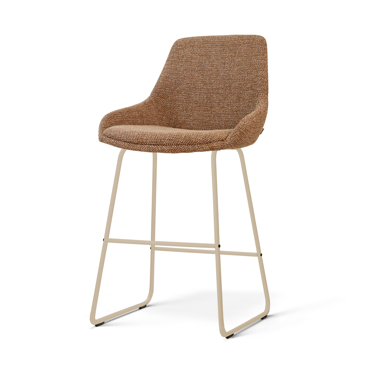 Nino-Isa barkruk bruin blend - beige onderstel - 65 cm