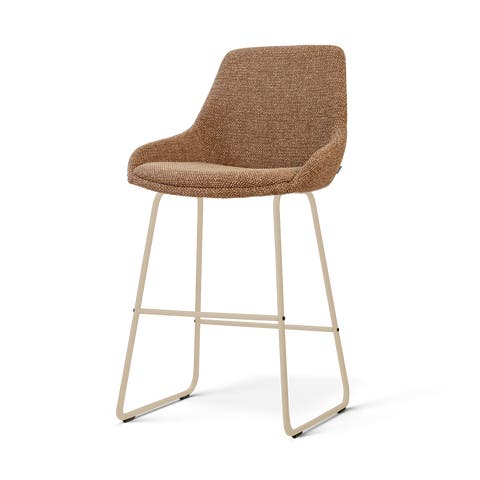 Nino-Isa barkruk bruin blend - beige onderstel - 65 cm