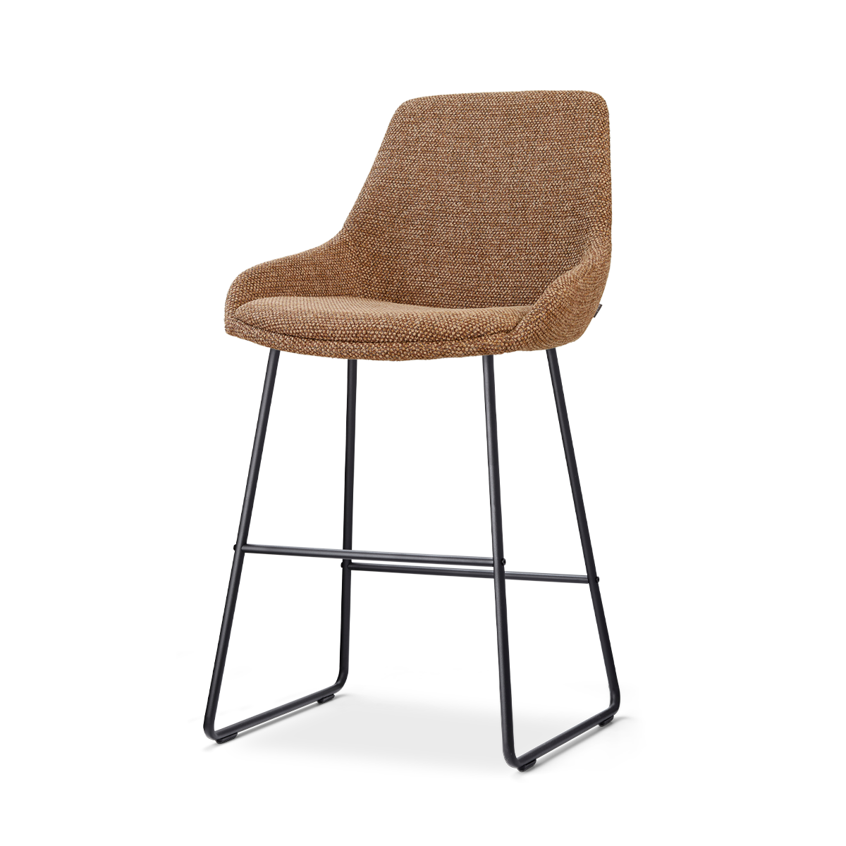 Nino-Isa barkruk bruin blend - zwart onderstel - 65 cm