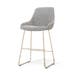 Nino-Isa barkruk grijs blend - beige onderstel - 65 cm