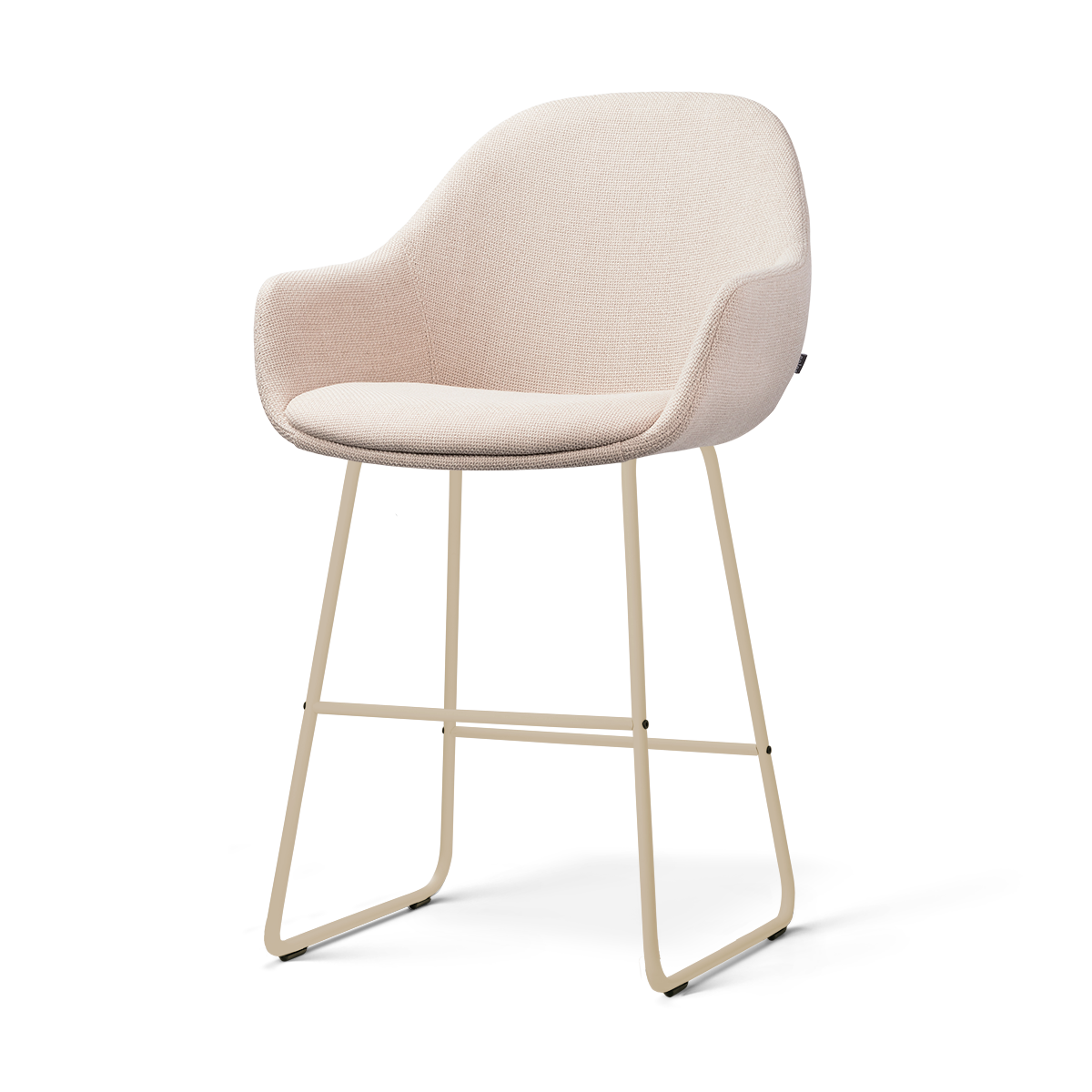 Nino-Mae barkruk beige - beige onderstel - 65 cm