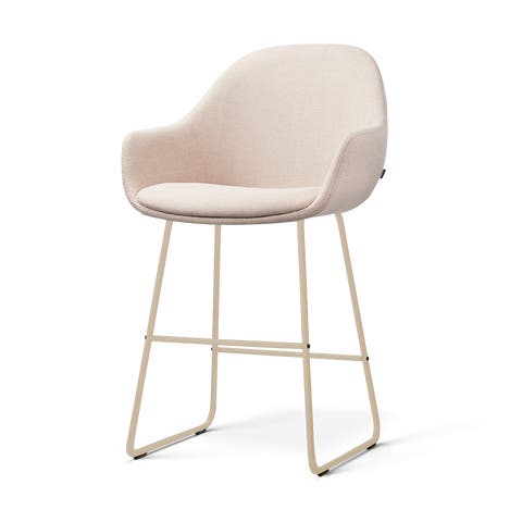 Nino-Mae barkruk beige - beige onderstel - 65 cm