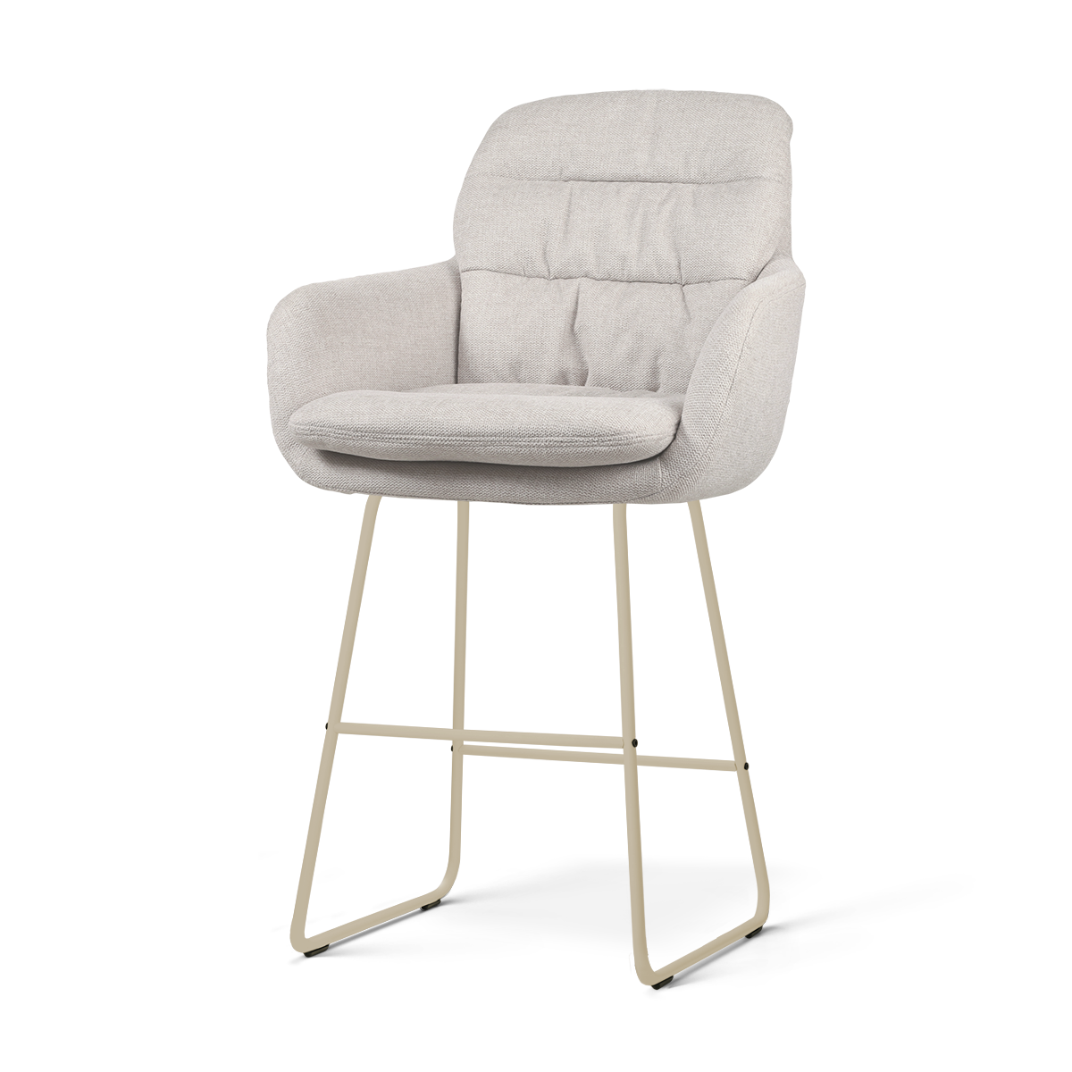 Nino-Mia barkruk beige - beige onderstel - 65 cm