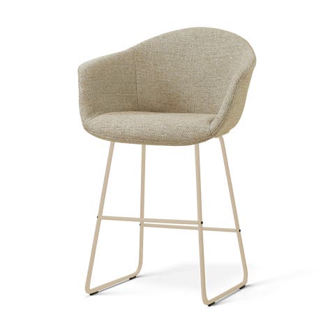 Nino-Otis barkruk taupe melange - beige onderstel - 65 cm